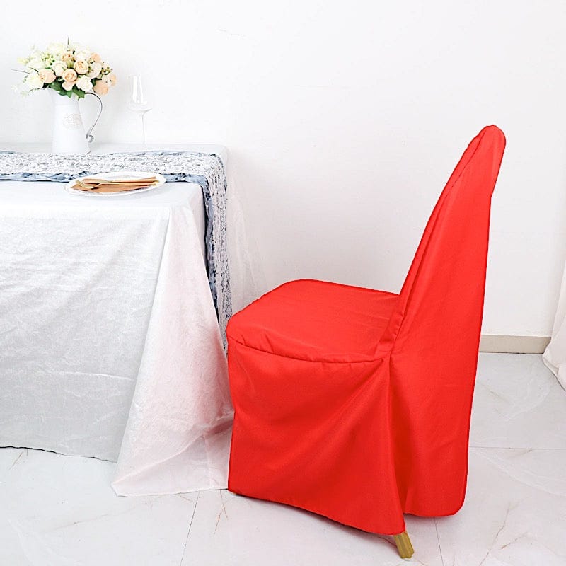 10 pcs Polyester Banquet Chair Covers Wedding Decorations