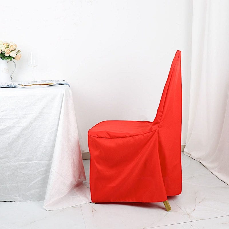 10 pcs Polyester Banquet Chair Covers Wedding Decorations