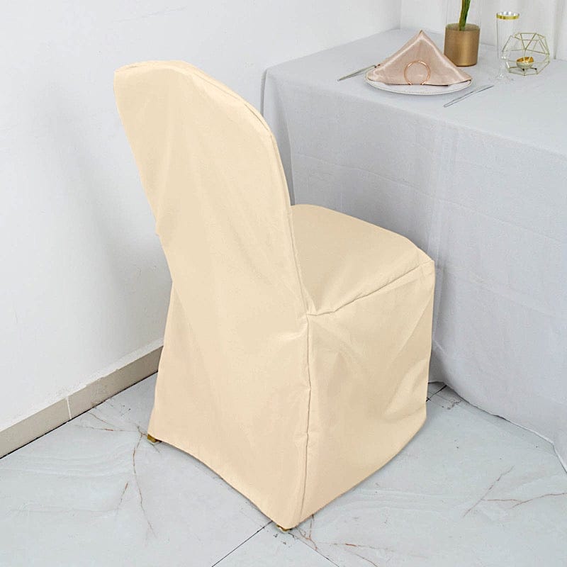10 pcs Polyester Banquet Chair Covers Wedding Decorations