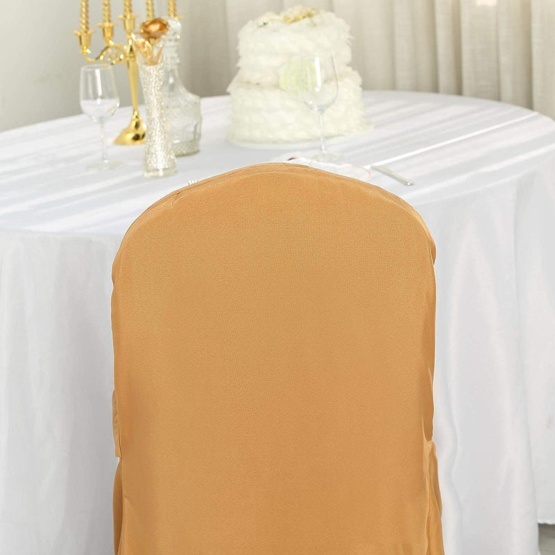 10 pcs Polyester Banquet Chair Covers Wedding Decorations