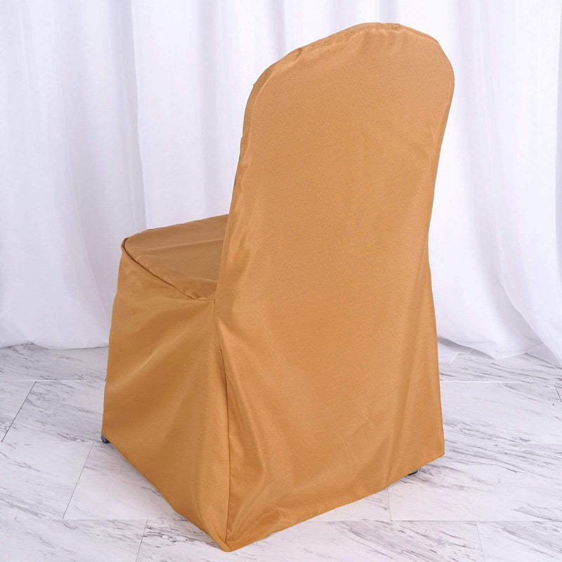 10 pcs Polyester Banquet Chair Covers Wedding Decorations