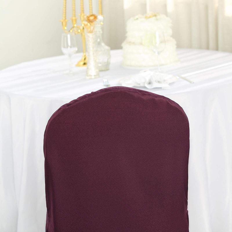 10 pcs Polyester Banquet Chair Covers Wedding Decorations
