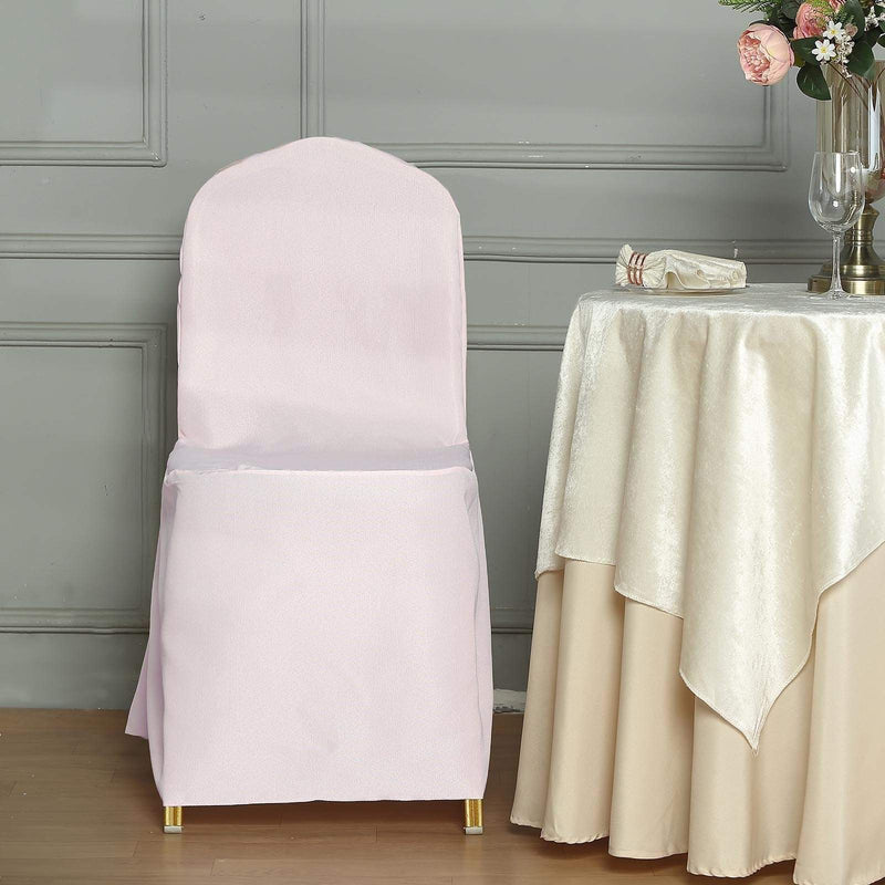 10 pcs Polyester Banquet Chair Covers Wedding Decorations