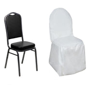 10 pcs Polyester Banquet Chair Covers Wedding Decorations