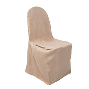 10 pcs Polyester Banquet Chair Covers Wedding Decorations CHAIR_BANQ_NUDE_PK10