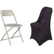 10 pcs Spandex Folding Chair Covers Wedding Party Decorations