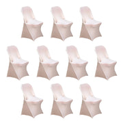 10 pcs Spandex Folding Chair Covers Wedding Party Decorations CHAIR_SPFD_046_PK10