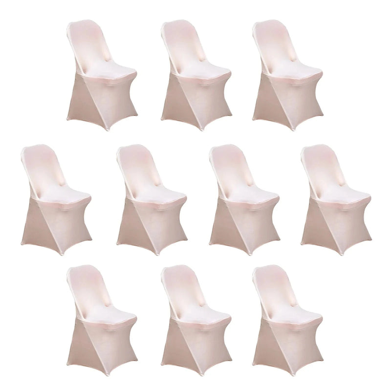10 pcs Spandex Folding Chair Covers Wedding Party Decorations CHAIR_SPFD_046_PK10