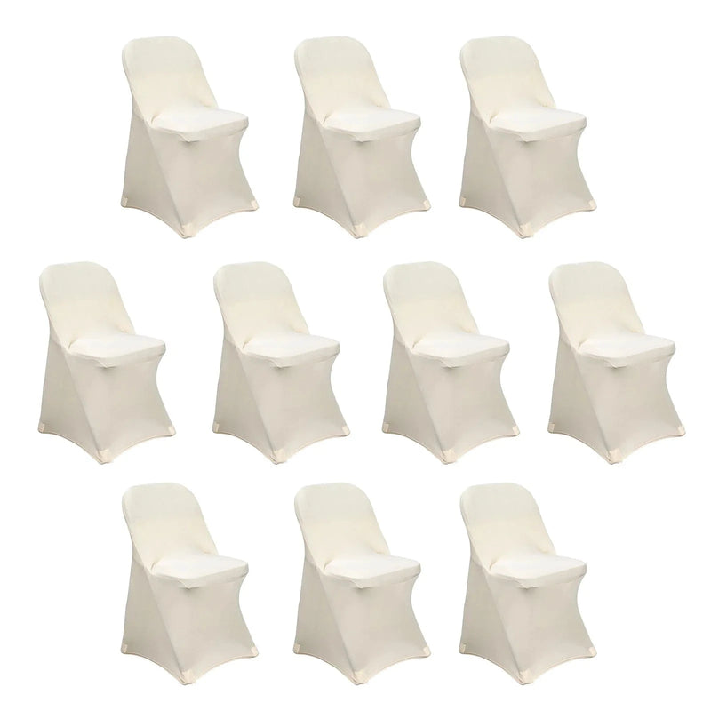 10 pcs Spandex Folding Chair Covers Wedding Party Decorations CHAIR_SPFD_081_PK10