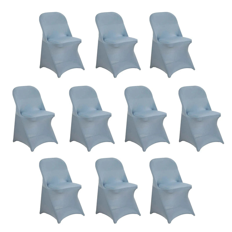 10 pcs Spandex Folding Chair Covers Wedding Party Decorations CHAIR_SPFD_086_PK10