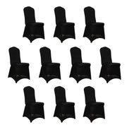 10 pcs Spandex Folding Chair Covers Wedding Party Decorations CHAIR_SPFD_BLK_PK10