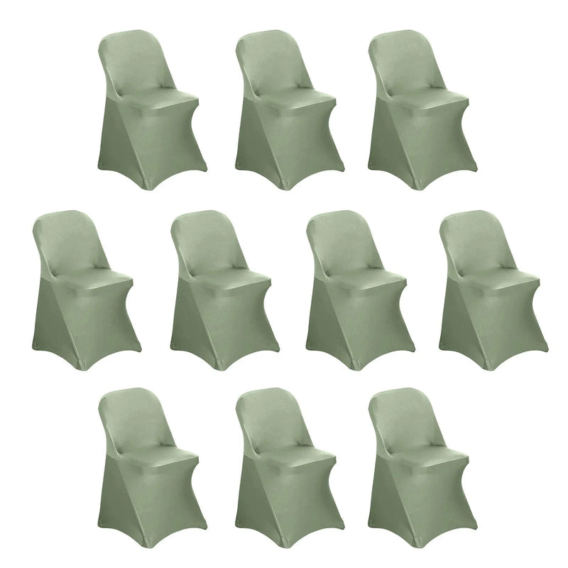 10 pcs Spandex Folding Chair Covers Wedding Party Decorations CHAIR_SPFD_DSG_PK10