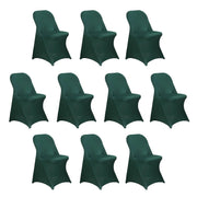 10 pcs Spandex Folding Chair Covers Wedding Party Decorations CHAIR_SPFD_HUNT_PK10