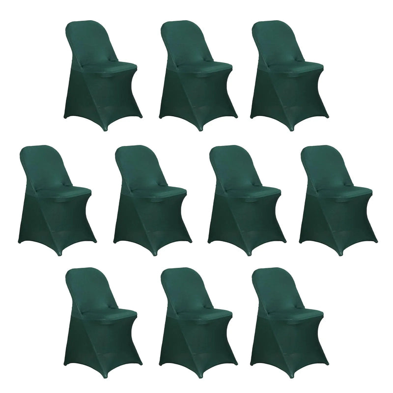10 pcs Spandex Folding Chair Covers Wedding Party Decorations CHAIR_SPFD_HUNT_PK10