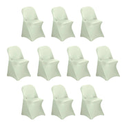 10 pcs Spandex Folding Chair Covers Wedding Party Decorations CHAIR_SPFD_SAGE_PK10