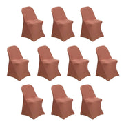 10 pcs Spandex Folding Chair Covers Wedding Party Decorations CHAIR_SPFD_TERC_PK10