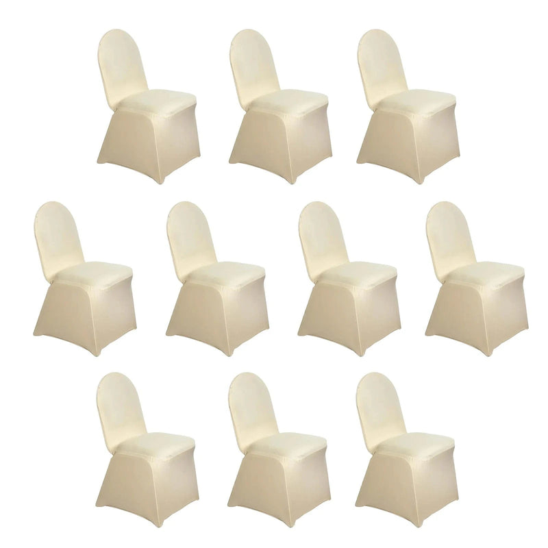 10 pcs Spandex Stretchable Chair Covers Wedding Party Decorations CHAIR_SPX_CHMP_PK10