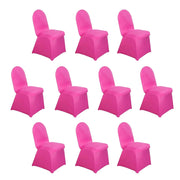 10 pcs Spandex Stretchable Chair Covers Wedding Party Decorations CHAIR_SPX_FUSH_PK10