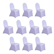10 pcs Spandex Stretchable Chair Covers Wedding Party Decorations CHAIR_SPX_LAV_PK10