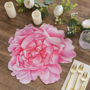 10 Peony Flower Cardboard Paper Placemats - Pink DSP_CHRG_PEO01_PINK