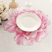 10 Peony Flower Cardboard Paper Placemats - Pink DSP_CHRG_PEO01_PINK