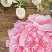 10 Peony Flower Cardboard Paper Placemats - Pink DSP_CHRG_PEO01_PINK