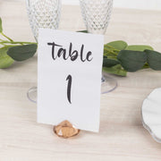 10 Plastic 1.75" Crystal Place Card Holders Table Number Stands - Clear