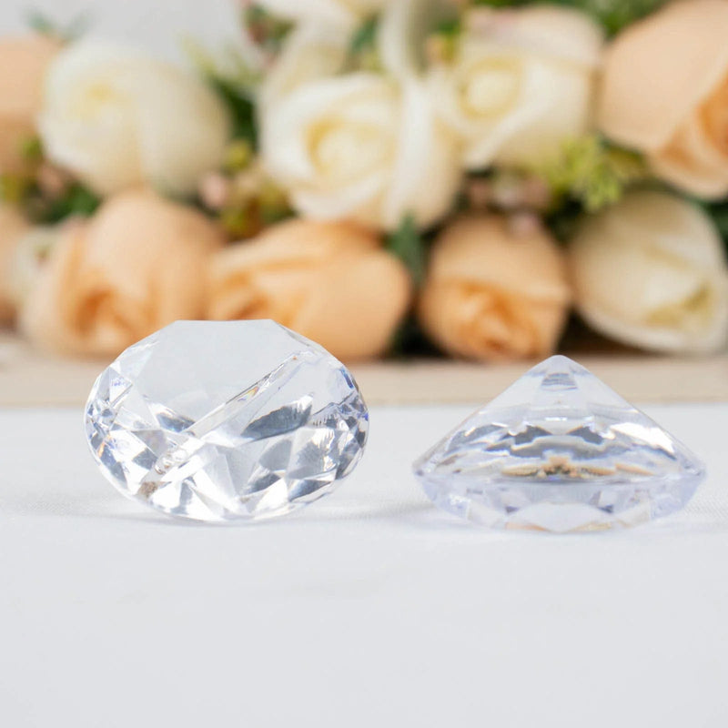 10 Plastic 1.75" Crystal Place Card Holders Table Number Stands - Clear CARD_ACRY01_CLR