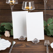 10 Plastic 1.75" Crystal Place Card Holders Table Number Stands - Clear CARD_ACRY01_CLR
