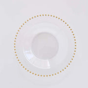 10 Plastic Soup Bowls with Beaded Rim