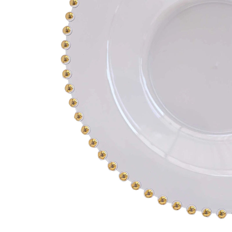10 Plastic Soup Bowls with Beaded Rim