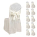 10 Polyester Banquet Chair Covers with Attached Sashes