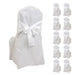 10 Polyester Banquet Chair Covers with Attached Sashes