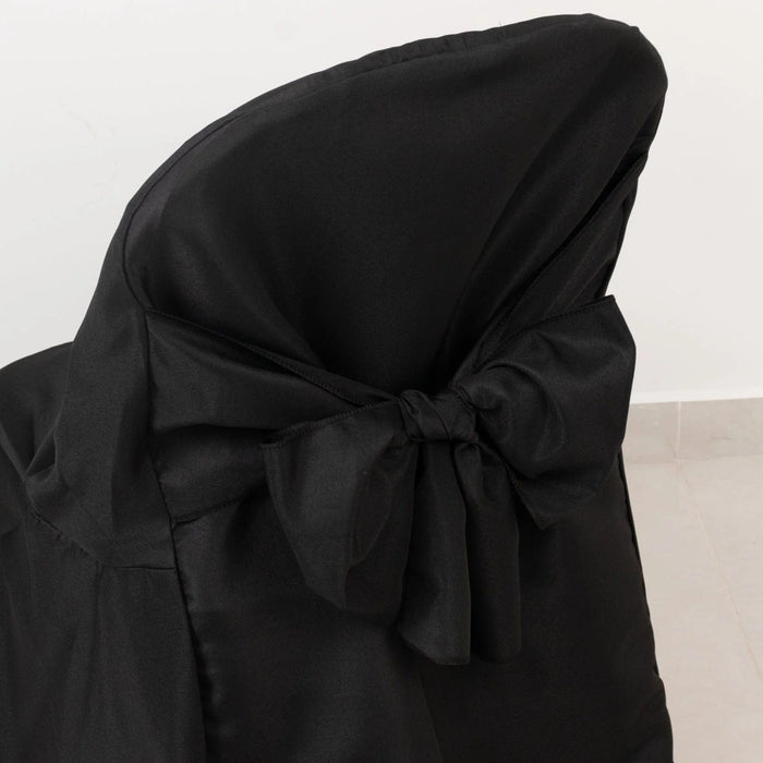 10 Polyester Folding Chair Covers with Attached Sashes