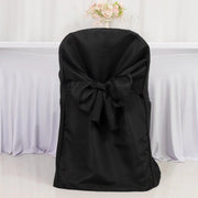 10 Polyester Folding Chair Covers with Attached Sashes