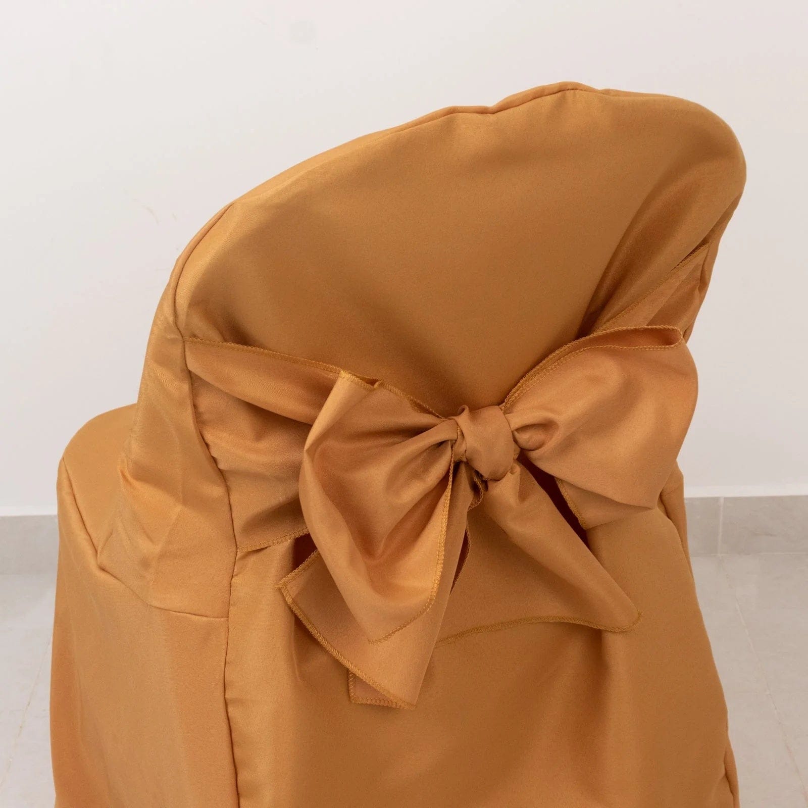 10 Polyester Folding Chair Covers with Attached Sashes