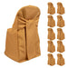 10 Polyester Folding Chair Covers with Attached Sashes