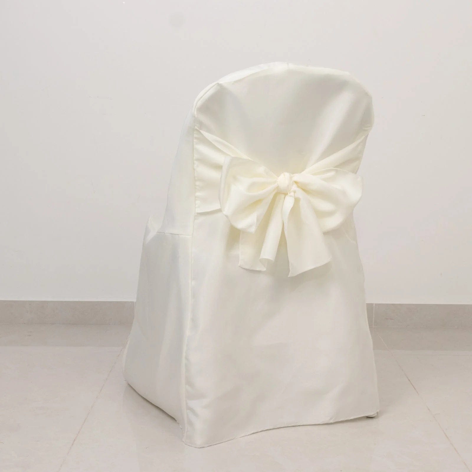 10 Polyester Folding Chair Covers with Attached Sashes