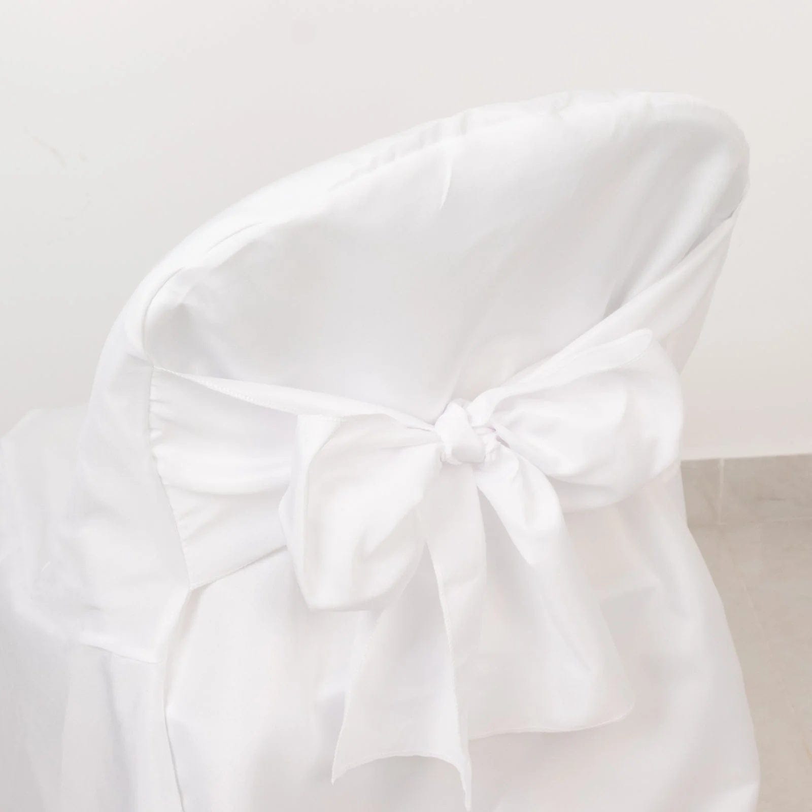 10 Polyester Folding Chair Covers with Attached Sashes