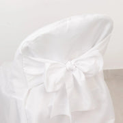 10 Polyester Folding Chair Covers with Attached Sashes