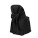 10 Polyester Folding Chair Covers with Attached Sashes CHAIR_FOLD1_SASH_BLK_PK10
