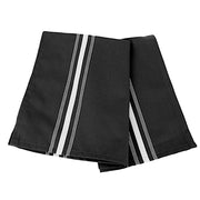 10 Polyester Napkins with Stripes 18" x 22" NAP_SPUN_01_1822_BKWHT