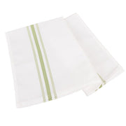 10 Polyester Napkins with Stripes 18" x 22" NAP_SPUN_01_1822_WHTSG