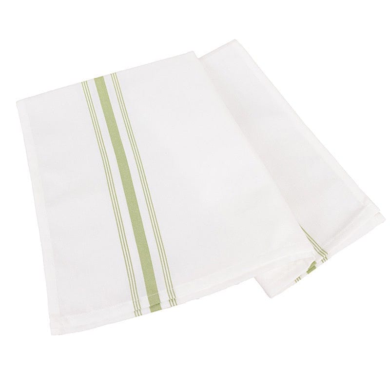 10 Polyester Napkins with Stripes 18" x 22" NAP_SPUN_01_1822_WHTSG