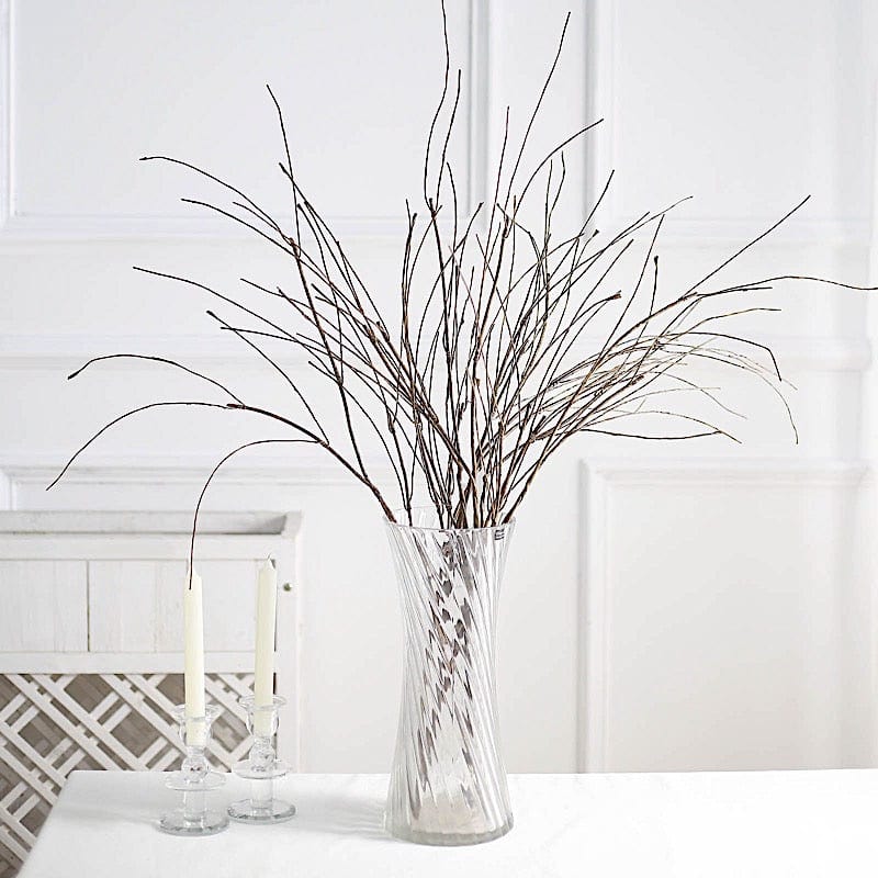 10 Realistic 37" Bendable Artificial Flower Stems Vase Fillers - Brown ARTI_BRCH01_37_BRN