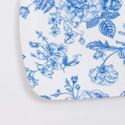10 Rectangular 12" x 7" French Toile Plastic Serving Trays