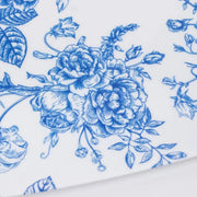 10 Rectangular 12" x 7" French Toile Plastic Serving Trays