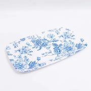 10 Rectangular 12" x 7" French Toile Plastic Serving Trays