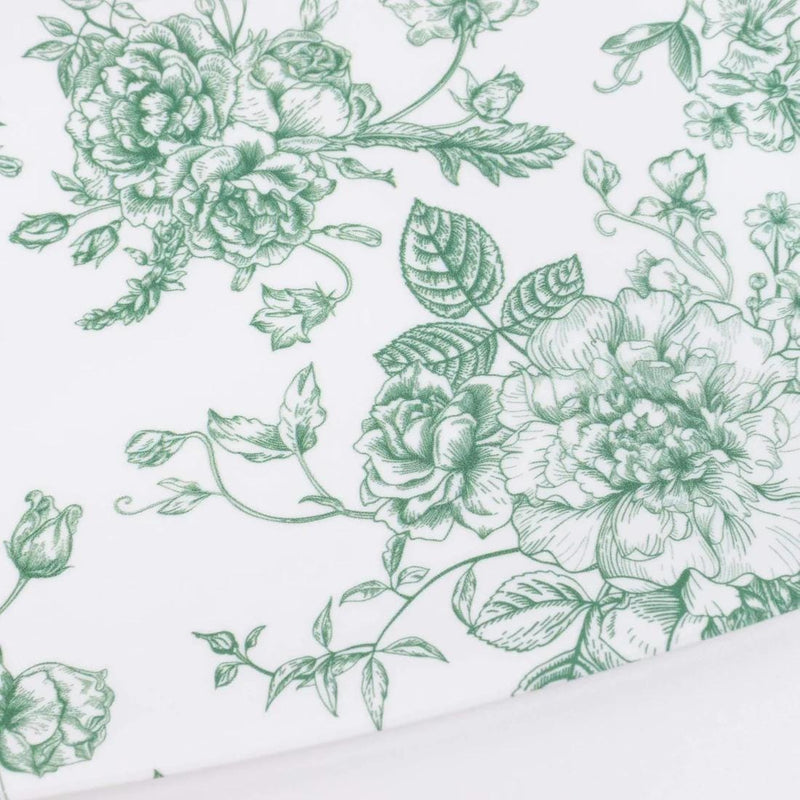 10 Rectangular 12" x 7" French Toile Plastic Serving Trays