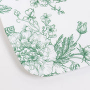 10 Rectangular 12" x 7" French Toile Plastic Serving Trays